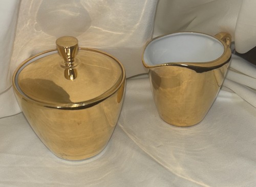 Vintage Seltmann Weiden Gold Zucker- und Milchkännchen Bavaria - Bild 8 von 10