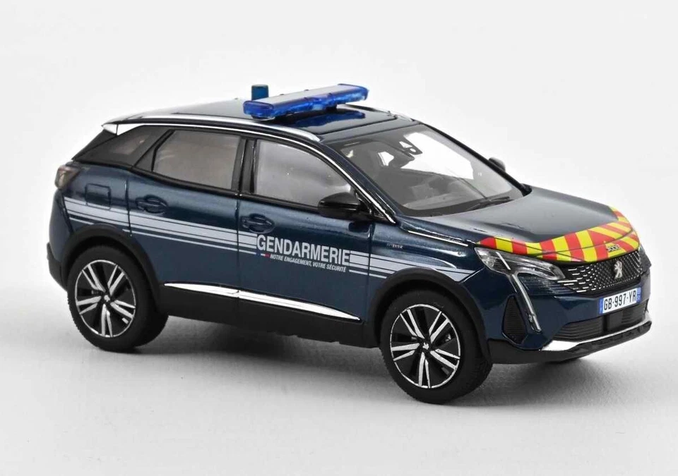 PEUGEOT 3008 GENDARMERIE 2023 1/43 NOREV Voiture de Collection - Photo 2/4