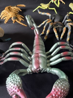 Vintage Rubber Plastic Insect Bug lot Smithsonian Fly Scorpion