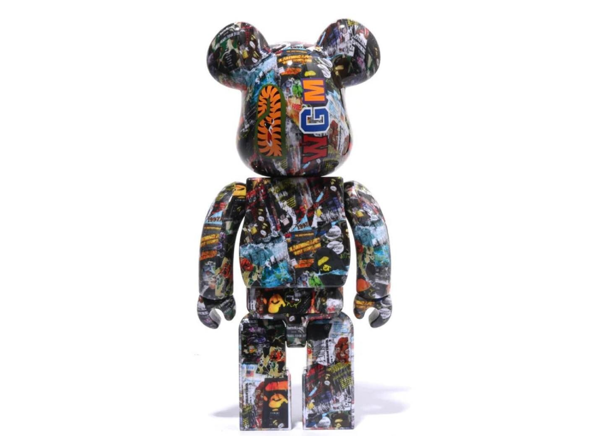 BE@RBRICK - BAPE LEGACY CAMO SHARK 100％&amp;400％ 3 PCS Be@rbrick Bearbrick x BAPE Legacy Camo Shark 100% 400% Set