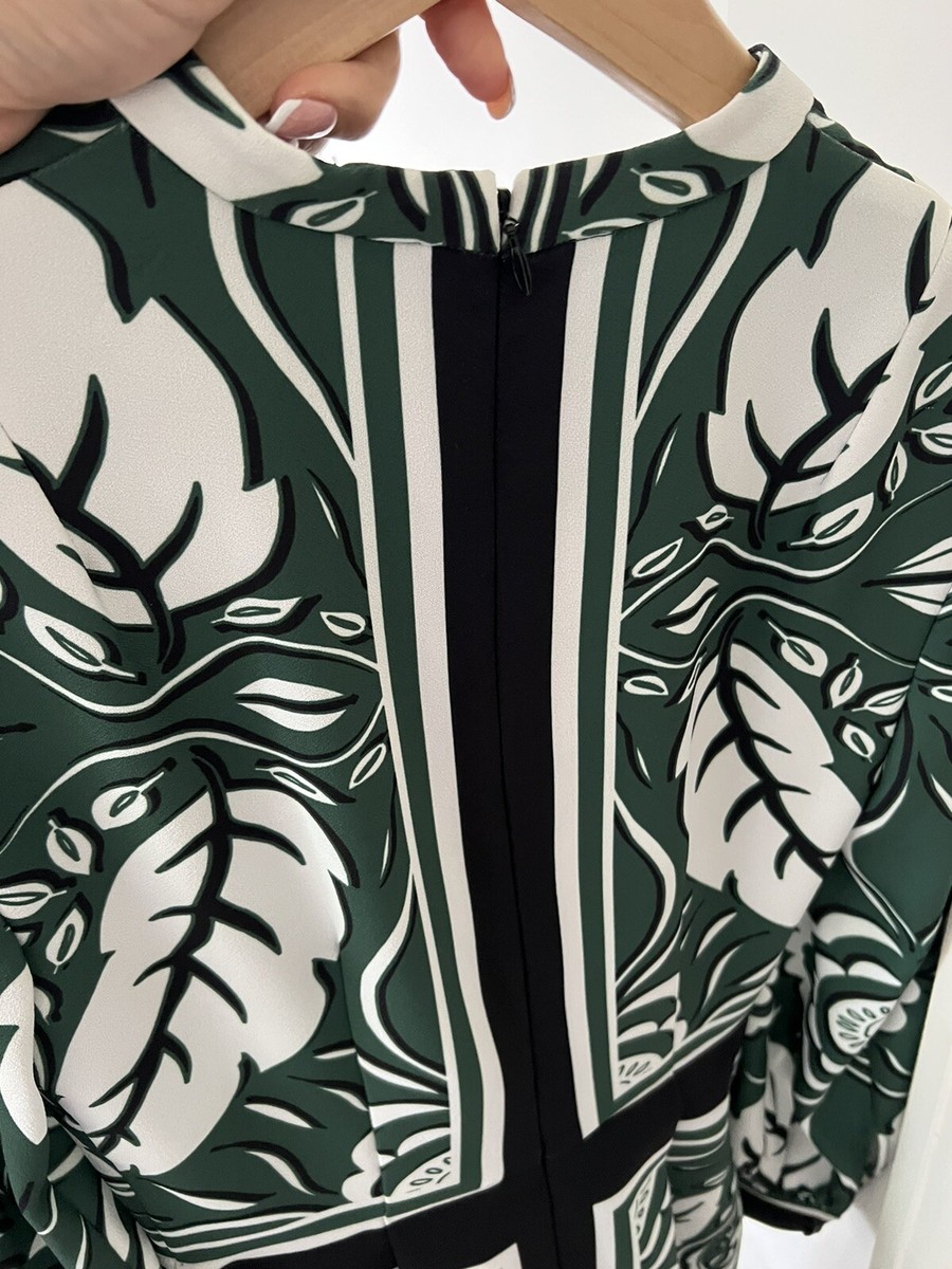 Finders Keepers Yolanda The Way dress Marrakesh Size XXS Green Black Uk 6 8