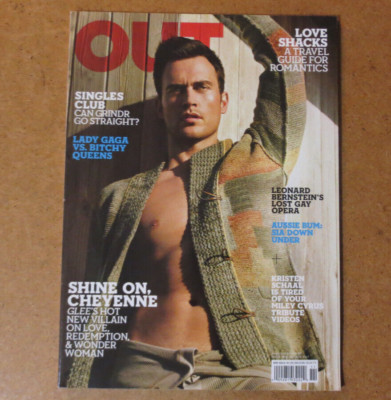 Out magazine Cheyenne Jackson GLEE ( Call Me Kat ) - Anthony Ruivivar GRindr