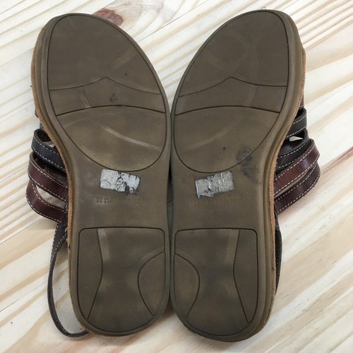 Sandalias Naturalizer para mujer 10 M Travis con tiras de cuero marrón informales - Imagen 11 de 18