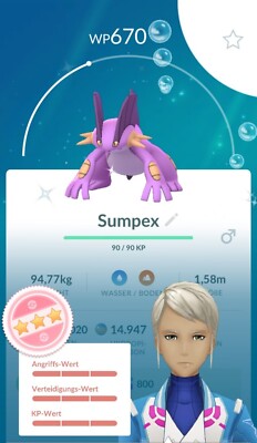   Shundo Pokémon 100% iv & Shiny fangen Poké Go schillernd Top Bewertung 4* 