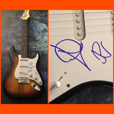Russell Hitchcock Graham Russell Air Supply signed acoustic guitar COA proof star autograph Russell Hitchcock Graham Russell Air Supply signed acoustic guitar COA proof star autograph