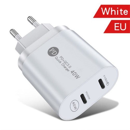2 Port PD Plug 40W USB-C Type C Fast Wall Charger Adapter For iPhone 12 Pro Max - Picture 15 of 18