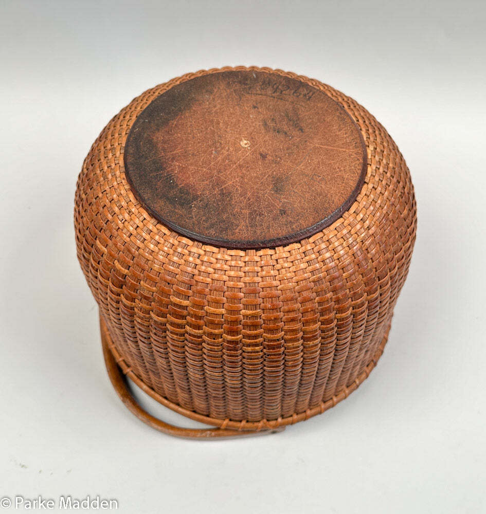 Nantucket Basket 7rdハンドル★トール・チェリー★7インチ Nantucket Lightship Basket by William H. Wyer | eBay