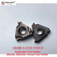 IRON ROOT 10P 16IRM 2.5ISO TG6018 CNC Lathe Tool Thread Insert Carbide Insert