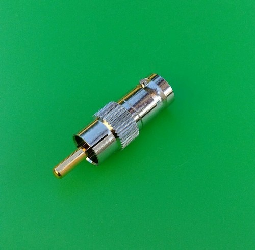 (5 PCS) RCA Male to BNC Female Connector - USA Seller - Picture 2 of 3