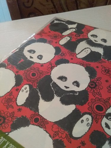 juvenile norcross rot geschenkverpackung panda bär brandneu & versiegelt 1970er jahre - Bild 3 von 12