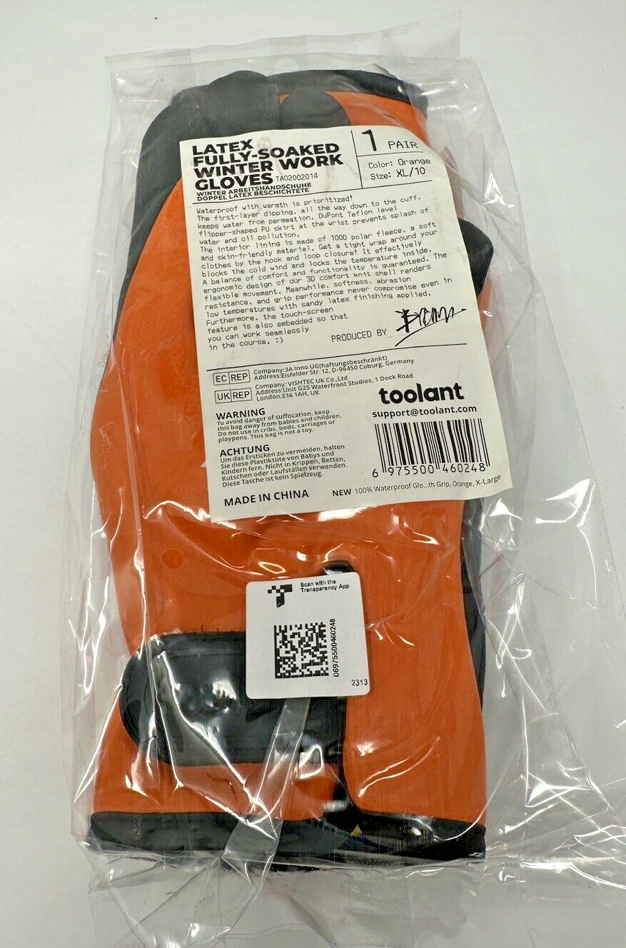 100% Waterproof Winter Latex Gloves for Men & Women Cold Weather Work XL-image