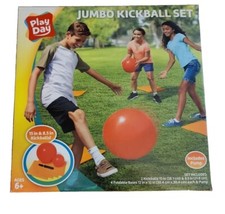 Play Day Jumbo Kickball Set, 7 Pieces Includes Pump, For ages 6 