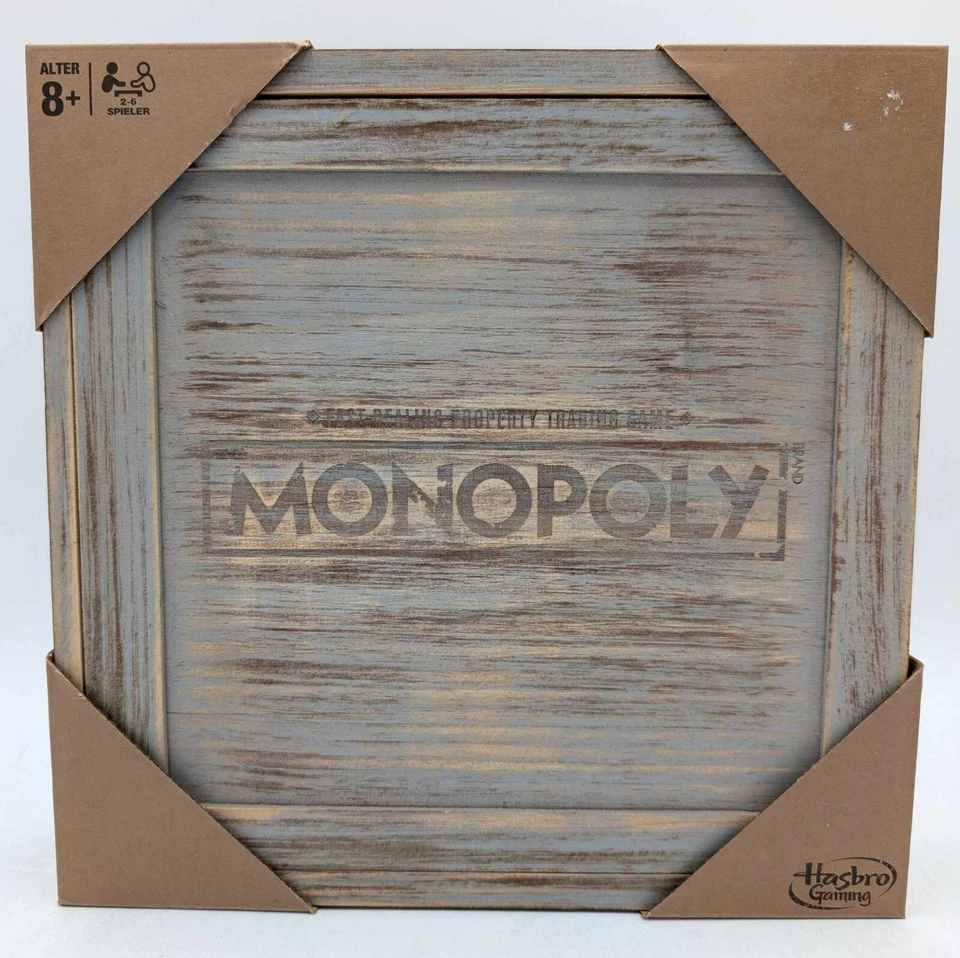 Hasbro Monopoly Holz Sonderedition Brettspiel Sammleredition Retro Sammler NEU - Bild 4 von 4