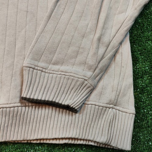 Vintage Head Sweater Mens Small Cream White Striped 90s Embroidered Casual Adult - Picture 4 of 12