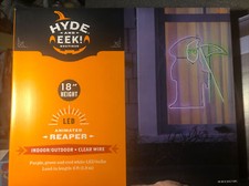 Hyde & Eek! Led Neon Animated Grim Reaper Halloween Light Wall Decor Sign Target