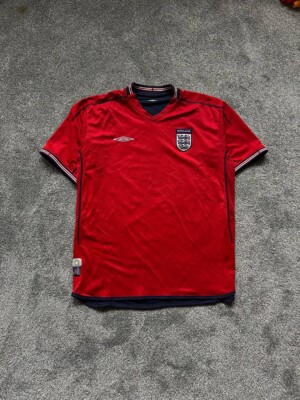 UMBRO - UMBROイングランド代表2004ファーディナンドサッカーシャツユニフォーム赤М UMBROイングランド代表2004ファーディナンドサッカーシャツ