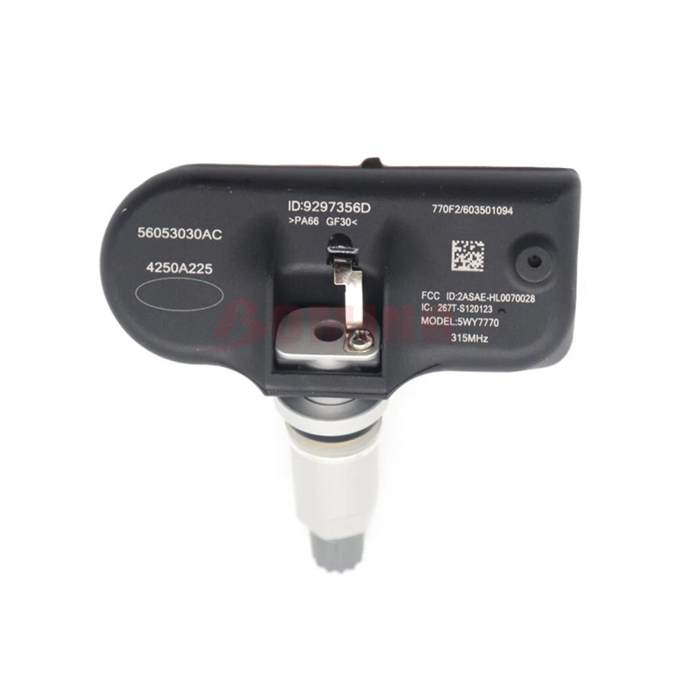 NUEVO 4 PIEZAS 56053030AC SENSOR DE PRESIÓN DE NEUMÁTICOS TPMS para Chrysler Dodge Jeep 315MHz Foto 3 de 4