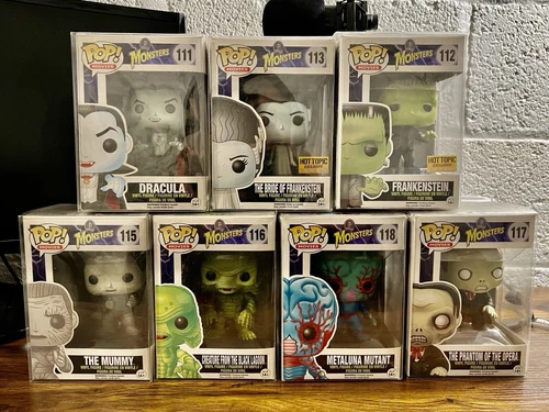 Funko Pop! Universal Monsters - Vaulted! - 111, 112, 113, 115, 116, 117, 118