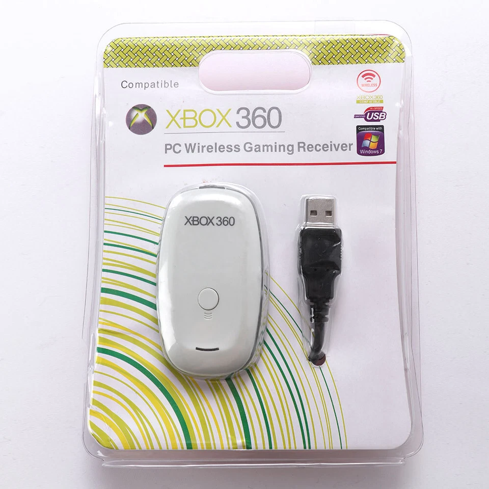 PC Wireless Controller Game Receiver Adapter for Microsoft XBOX 360-Black/White - Image 3 of 4