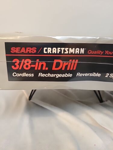 vintage Sears Craftsman cordless Rechargable Drill, 12229 NEW - Picture 2 of 13