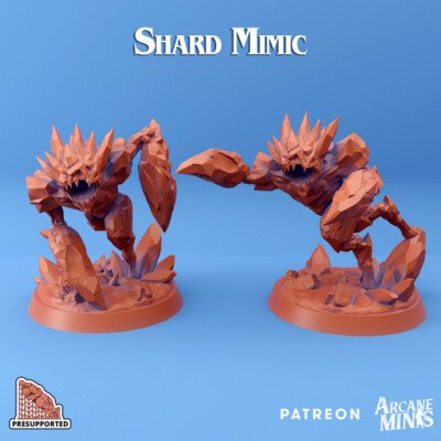 Shard Mimics D&D Miniature Skies of Sordane Dungeons and Dragons