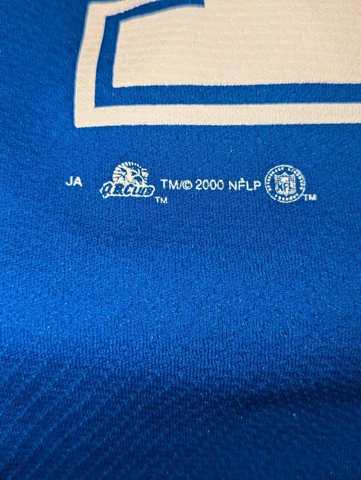 Винтажная футболка Y2K Peyton Manning Indianapolis Colts 2000 для взрослых большая синяя футболка - Изображение 3 из 4