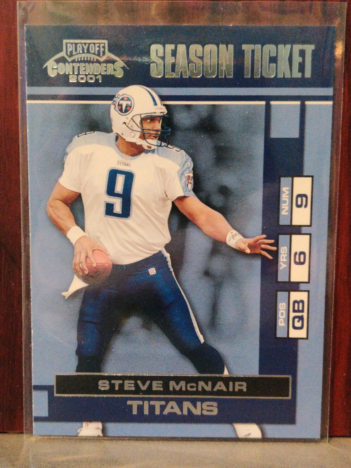 2001 Playoff Contenders Football Card #94 Steve McNair 🏈 Tennessee Titans