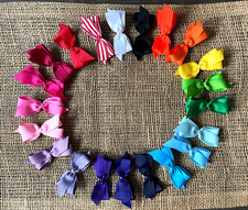 21pc ALL Different 3" Boutique Hair Bows Alligator Clips Accessories For Girls F