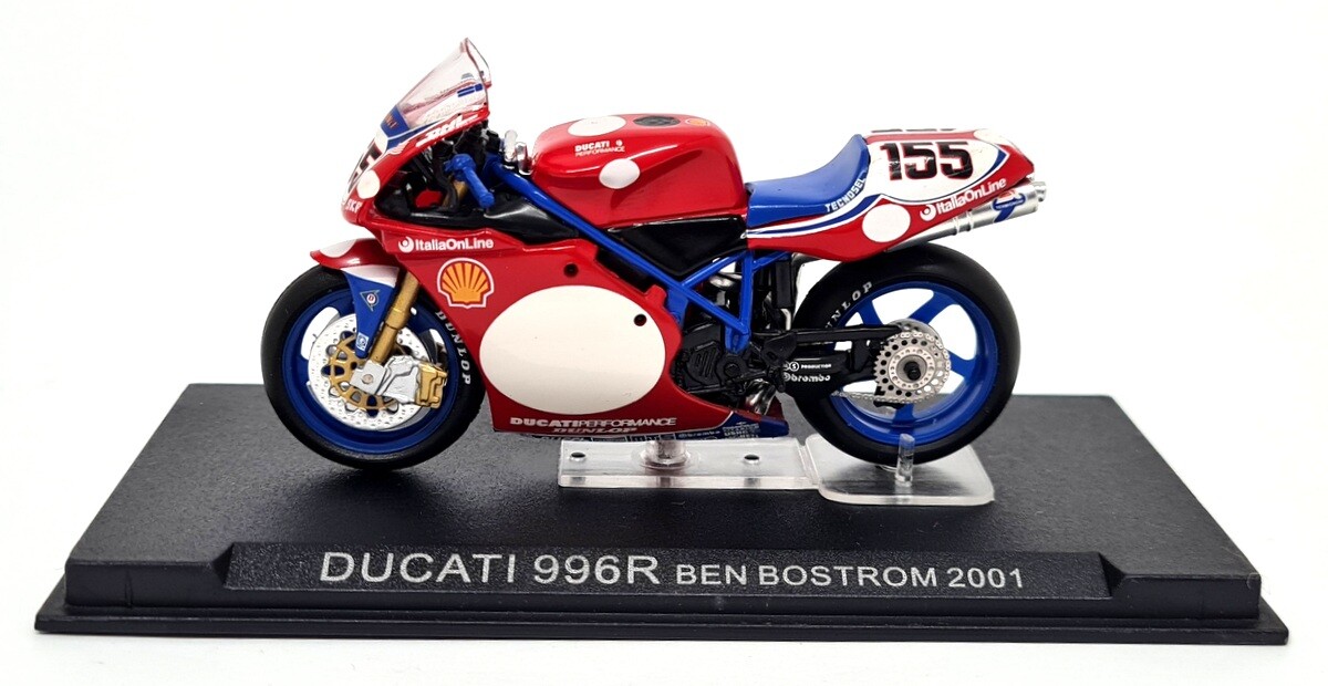 Deagostini 1/24 - Ducati 996R Ben Bostrom 2001 WSB Model