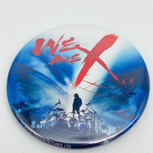 X JAPAN WE ARE X yoshiki Drum Movie Poster Scene Button Badge hide yoshikitty - Picture 3 of 16