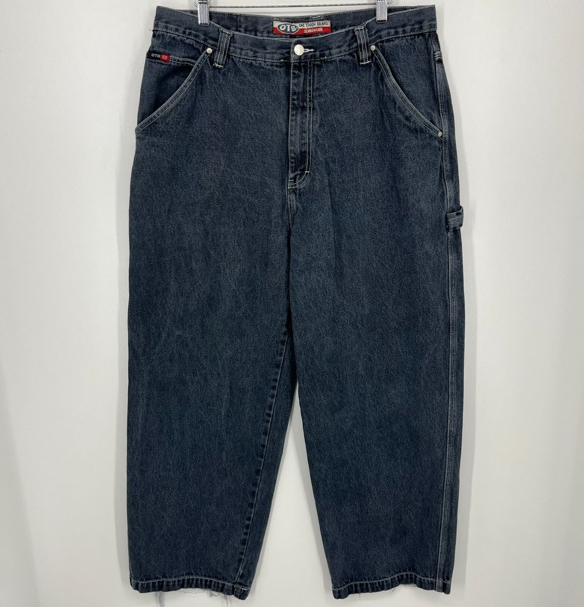 OTB One Tough Brand Carpenter Jeans Men's 38 Black Vtg Y2K