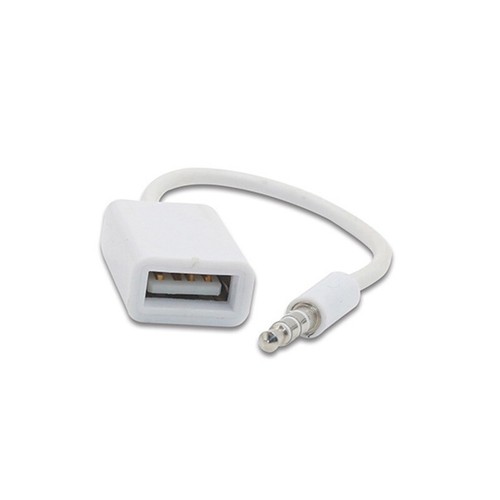 3.5mm Male Audio AUX Jack to USB 2.0 Type A Female OTG Converter Adapter Cable - Photo 5 sur 14