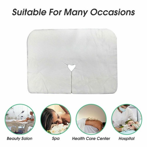 100pcs Disposable Cushion Circle Cover for Massage Bed Fitted Head Face Rest Bed - Picture 4 of 9