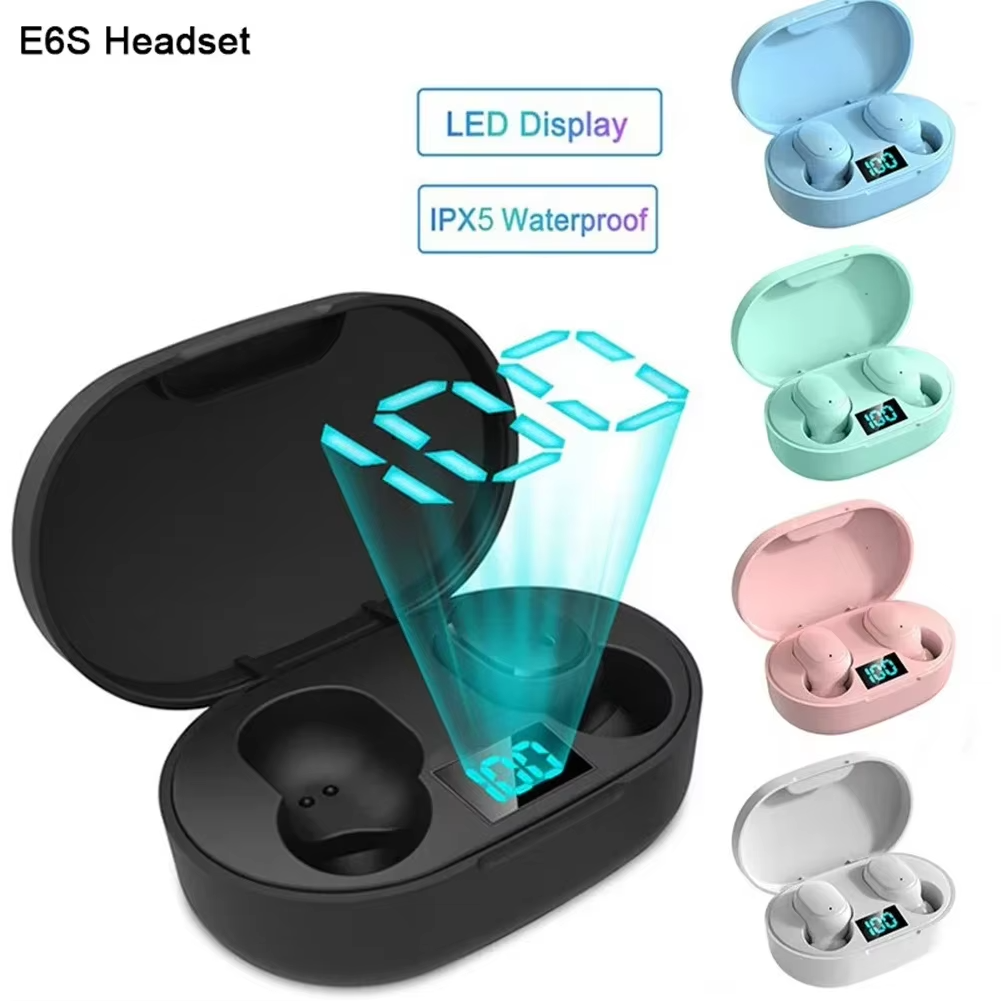 Wireless Bluetooth Earbuds with Noise Cancelling Waterproof Design & LED Display-image