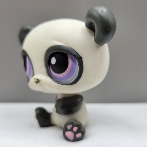 Littlest Pet Shop LPS #89 Panda Bear Hasbro Figure Purple Eyes Toy - Picture 5 of 6