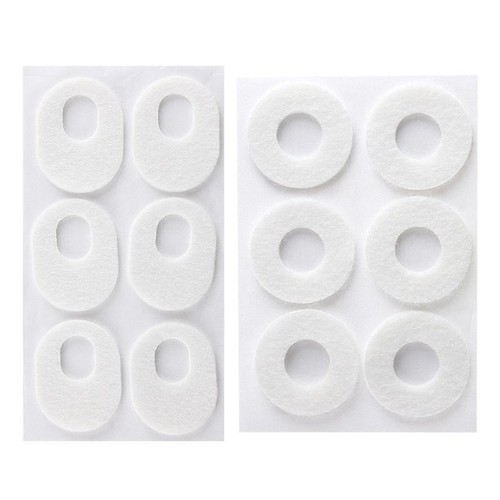 6pcs Felt Callus Cushions Round Oval Shaped Adhesive Callous Pads Corn Cushions