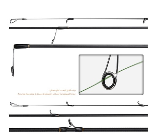 Spinning Casting Fishing Rod Carbon Fishing Rod 5 Sections 1.55m-1.8m Travel Rod - Picture 25 of 42