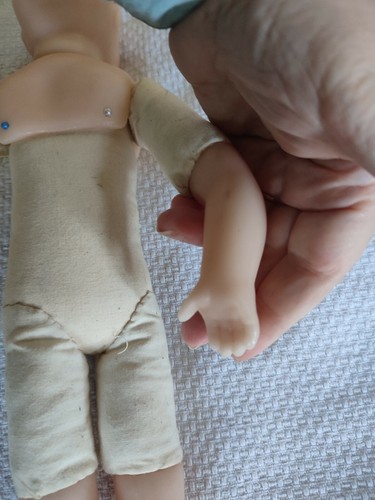 Modern Wax Doll - needs some finishing although face and body good 15 inches - Picture 5 of 10