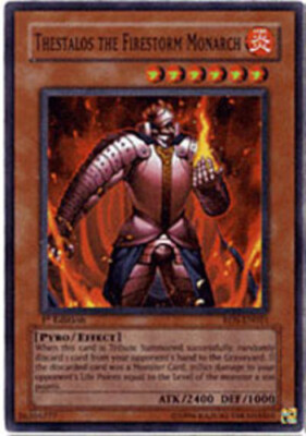 Yugioh! LP Thestalos the Firestorm Monarch - RDS-EN021 - Super Rare - 1st Editio