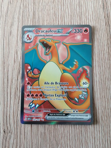 CARTE POKÉMON DRACAUFEU EX ALT 199/165 FR - Ecarlate et Violet EV3.5