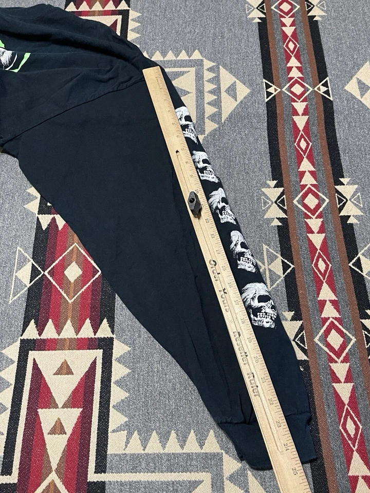 Camisa Rob Zombie Manga Larga Negra 3XL Blood Mania Calaveras De Colección M11 Foto 4 de 4