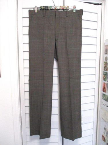 Rogers Peet VG brown blue plaid wool union made USA three piece suit 38R - Picture 12 of 15