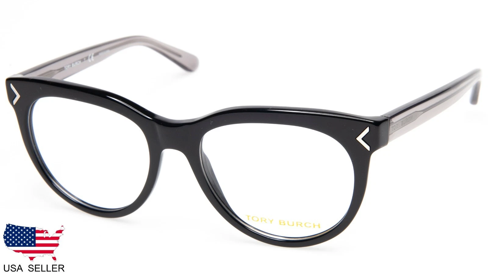 NEW Tory Burch TY 2082 1717 BLACK EYEGLASSES GLASSES FRAME 50 17 140 B41mm