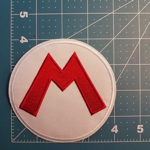 Parche de disfraz carta de Super Mario Bros de 4 pulgadas de alto - Imagen 3 de 3