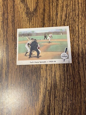 1959 Fleer Ted Williams Ted Williams #5 has crease on right bottom Excellent