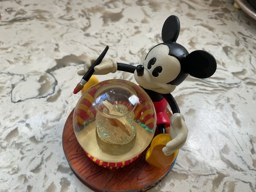WALT DISNEY WORLD MICKEY ORIGINAL DISNEY PARKS PAINT BRUSH~SNOW GLOBE ~ - Picture 10 of 16