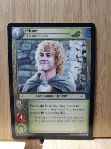 THE LORD OF THE RINGS TCG🏆2002 MERRY🏆Companion - Hobbit -Trading Card - Picture 1 of 1