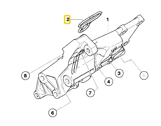 Soporte/Carcasa Alternador Para Bloquear Original PARA BMW E60 E64 E65 NUEVO Junta Foto 2 de 4