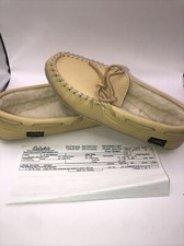 Vintage Cabela s Women s Canadian Moccasins Cream Wheat Lined Women s 6 M.