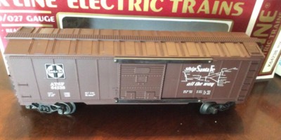 K-LINE ELECTRIC TRAINS-SANTA FE SF BOX CAR MAP #8 K64238 1992 ''O/O27'' GAUGE NIB